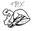 4TH X Lips and Smoke T-shirt