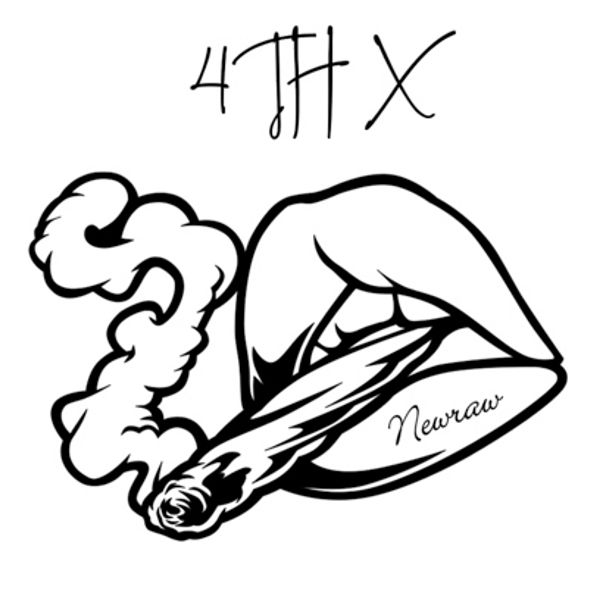 4TH X Lips and Smoke T-shirt