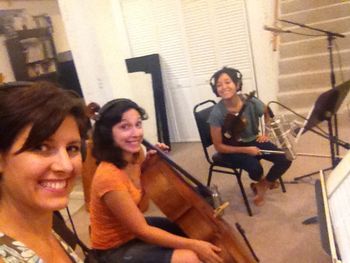 Recording Session Kara, Veronica, & Naomi at Chris Cash's studio- August 2013
