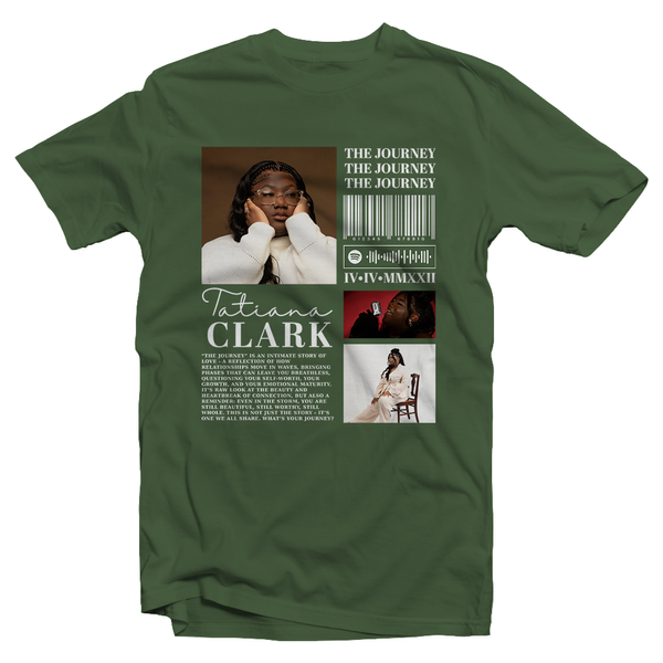" The Journey" T-Shirts ( Olive Green)