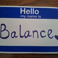 Balance is MY name! by Allie Maye