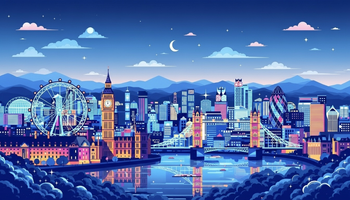 London skyline illustration