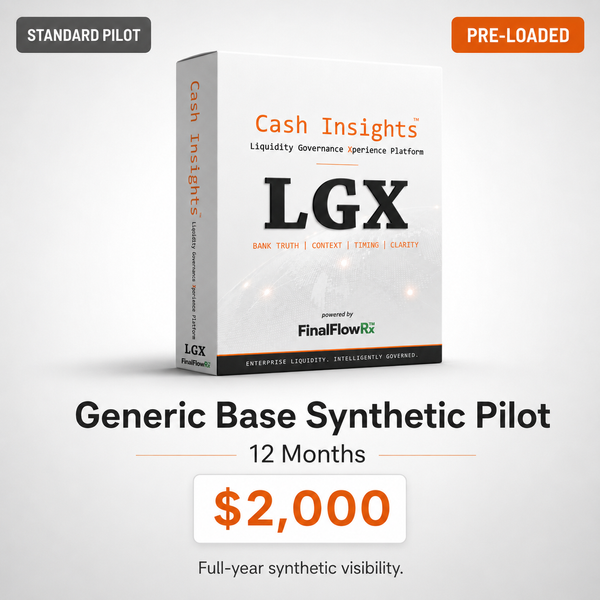 Cash Insights™ Generic Base Synthetic Pilot — 12 Months — Pre-Loaded Mode