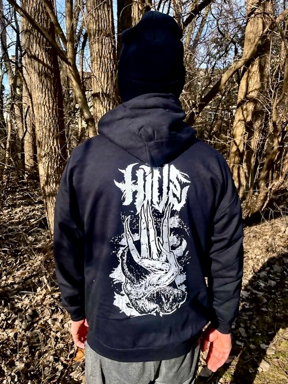 Pale Black Hoodie
