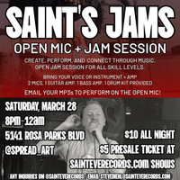 SAINT'S JAMS (Tickets Available Here)