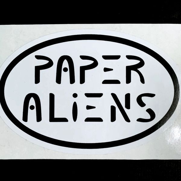 Paper Aliens Logo - Sticker