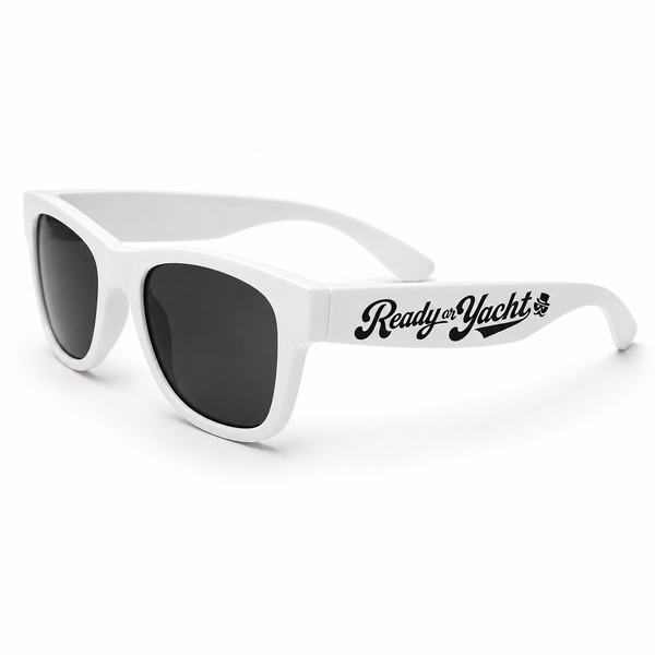 Ready or Yacht White Logo Sunglasses