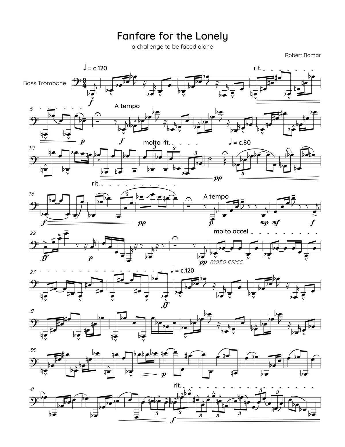 FANFARE FOR THE LONELY