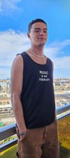 MUSIC IS MY THERAPY - Men's Tank Top