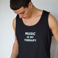 MUSIC IS MY THERAPY - Men's Tank Top