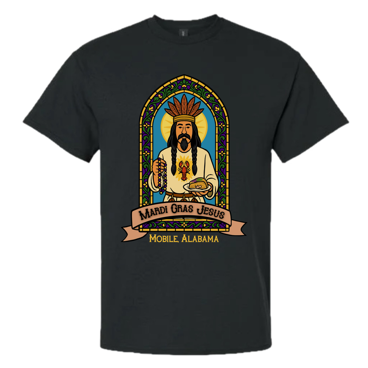 Mardi Gras Jesus Tee
