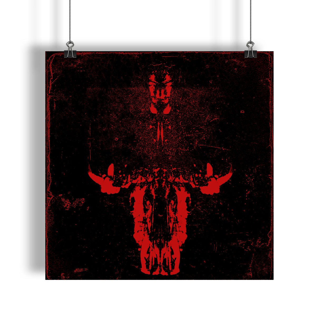 BEHIND THE RED DOOR (MIXED MEDIA GICLÈE PRINT)