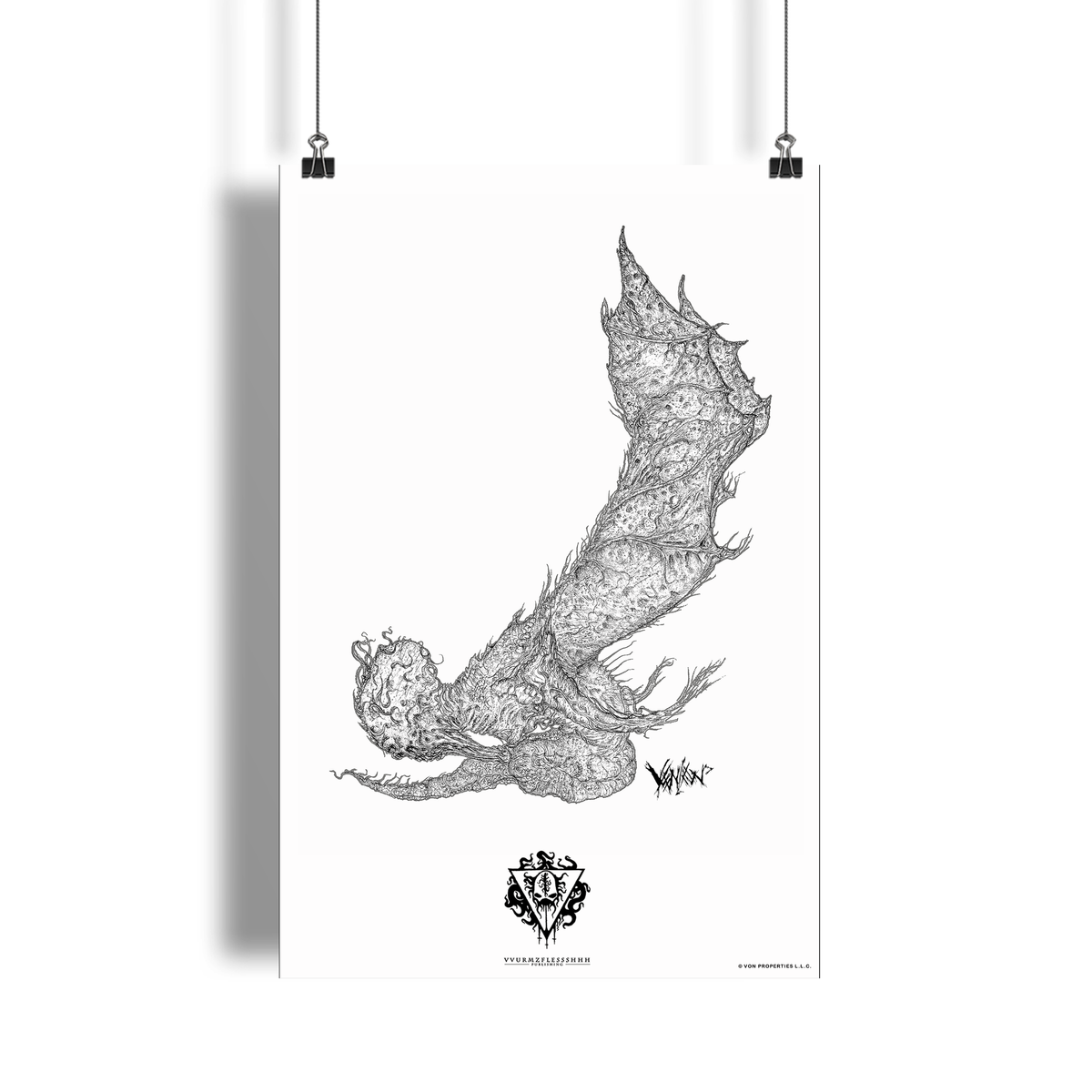 DEVIL VVURMZ: THE HIVE III (ILLUSTRATED MINI PRINT) (VVURMZFLESSSHHH OPEN EDITION)