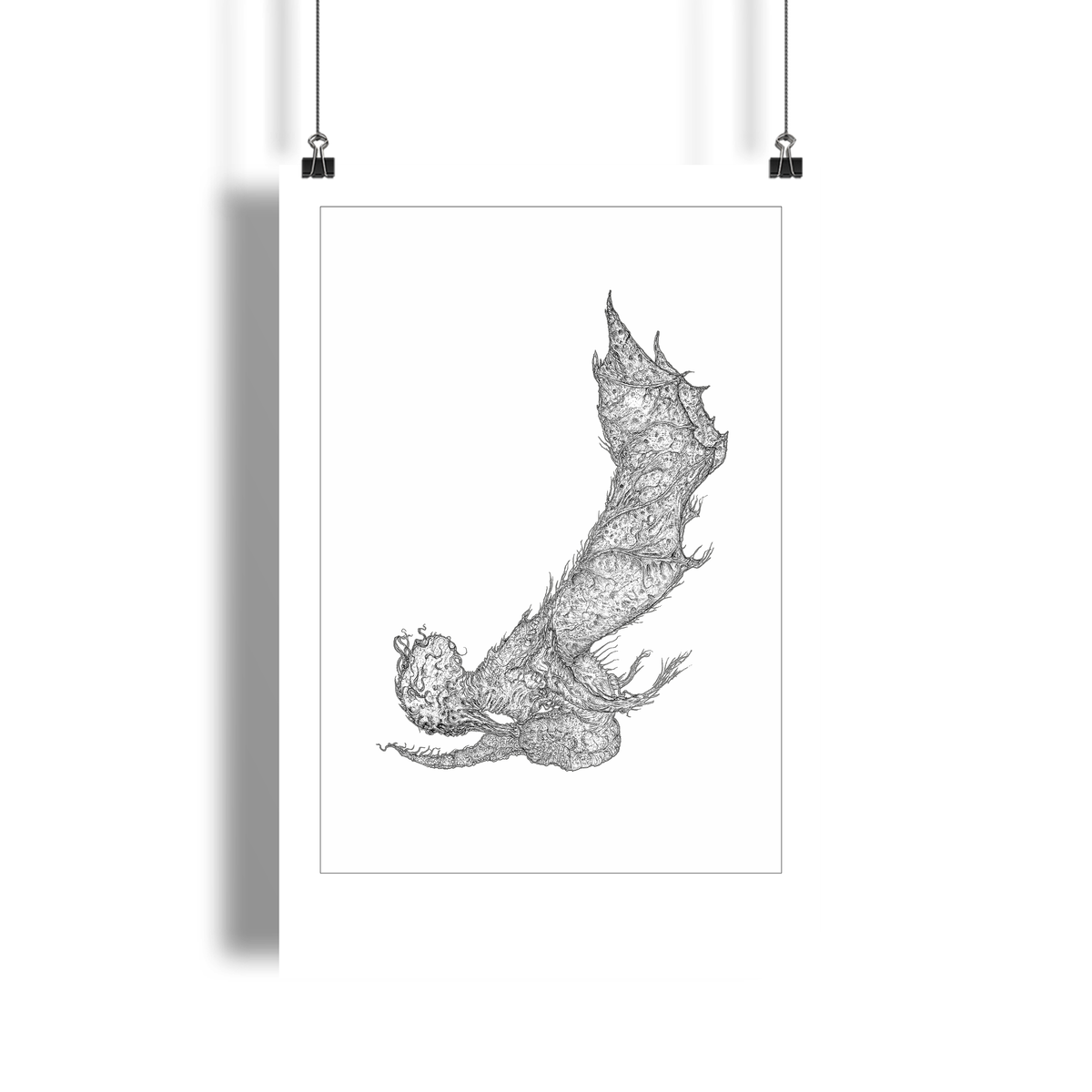 DEVIL VVURMZ: THE HIVE III (ILLUSTRATED GICLÈE PRINT) (VVURMZFLESSSHHH OPEN EDITION)