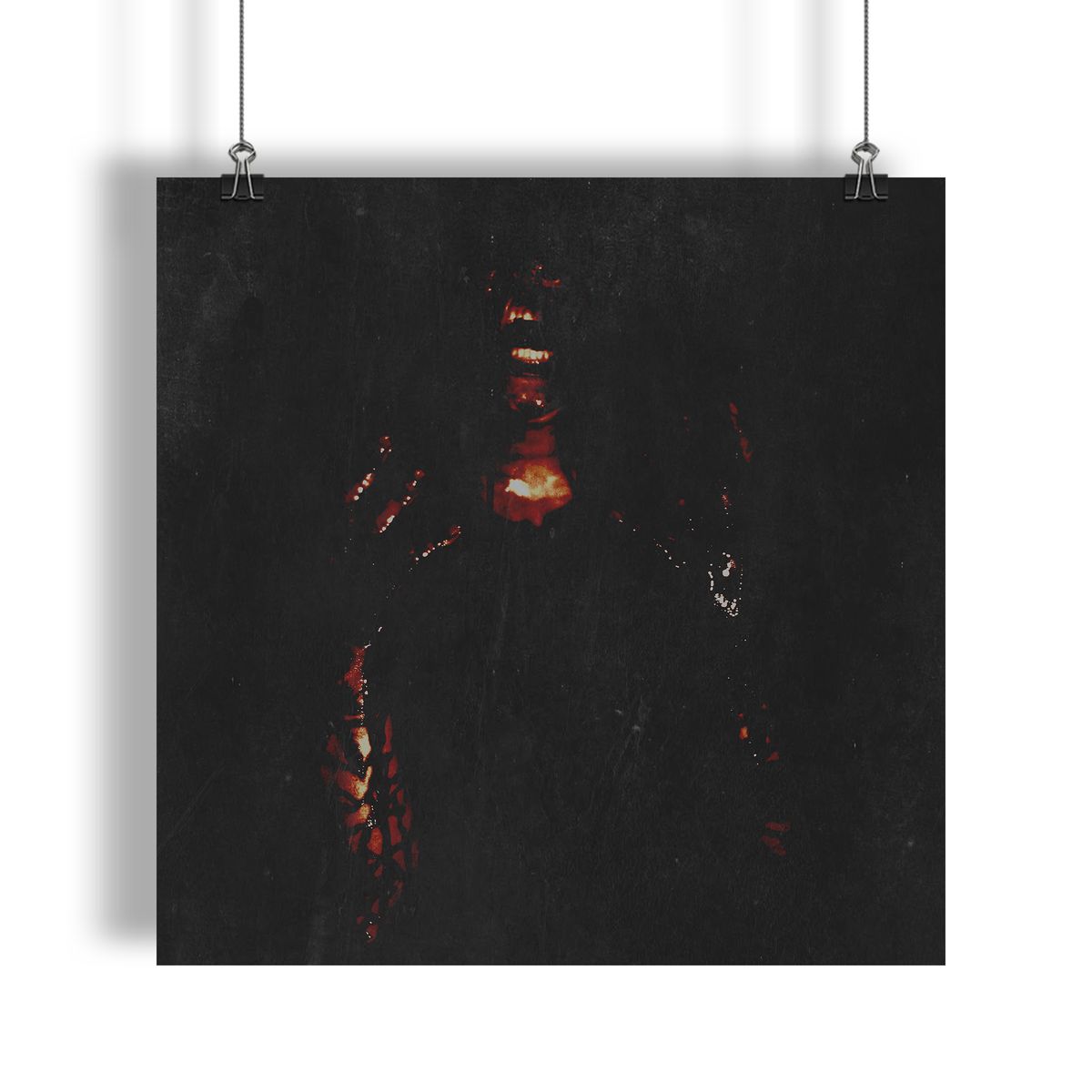 SCHIZOPHRENIC RAGE (MIXED MEDIA GICLÈE PRINT)