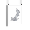 DEVIL VVURMZ: THE HIVE III (ILLUSTRATED GICLÈE PRINT) (VVURMZFLESSSHHH OPEN EDITION)