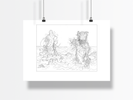 DARK GODS: CHILDREN OF ENKI (ORIGINAL ART GICLÈE+ORIGINAL ART BLANK COVER COMIC)