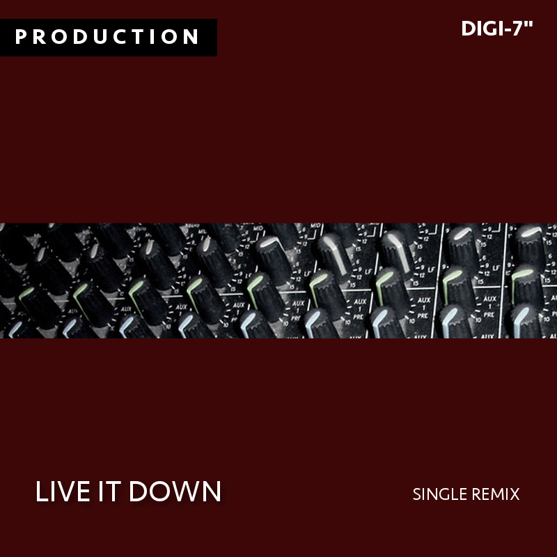 Live It Down digi-7 inch single cover
