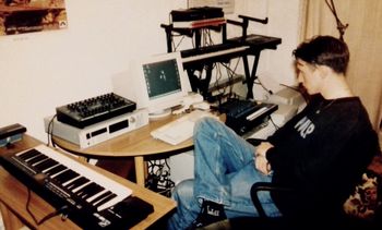 c.1998 my home studio set up in my Salford flat
