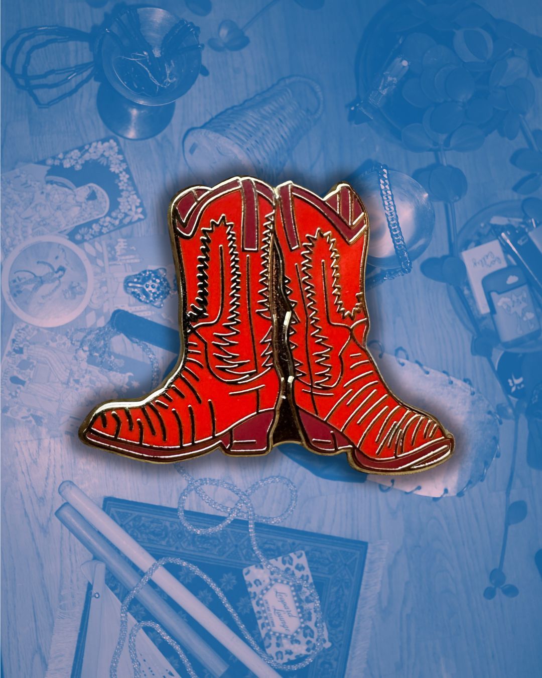 Red Boots Pin