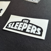 3.5" White on Black Sticker 