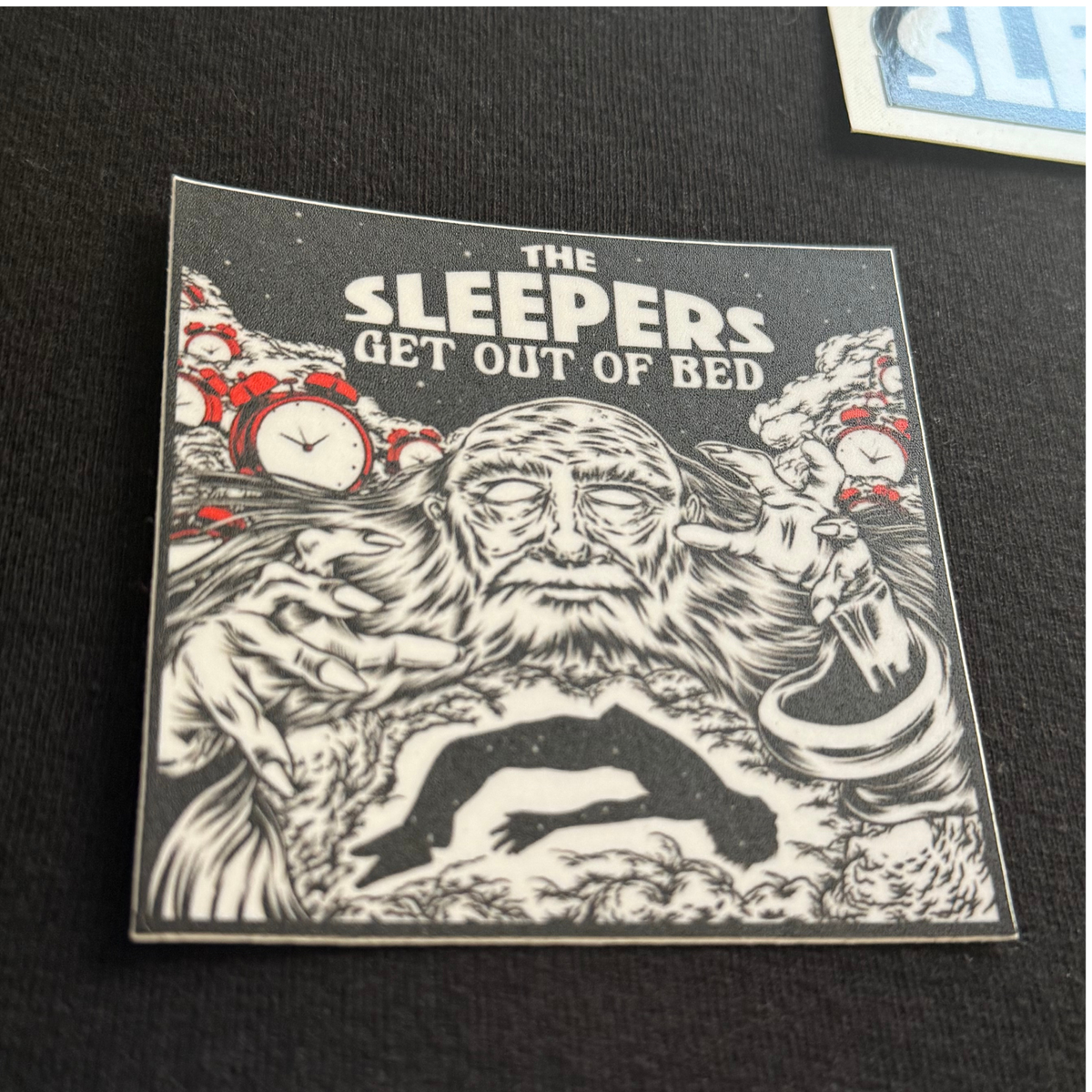 3" Get Out of Bed Sticker 