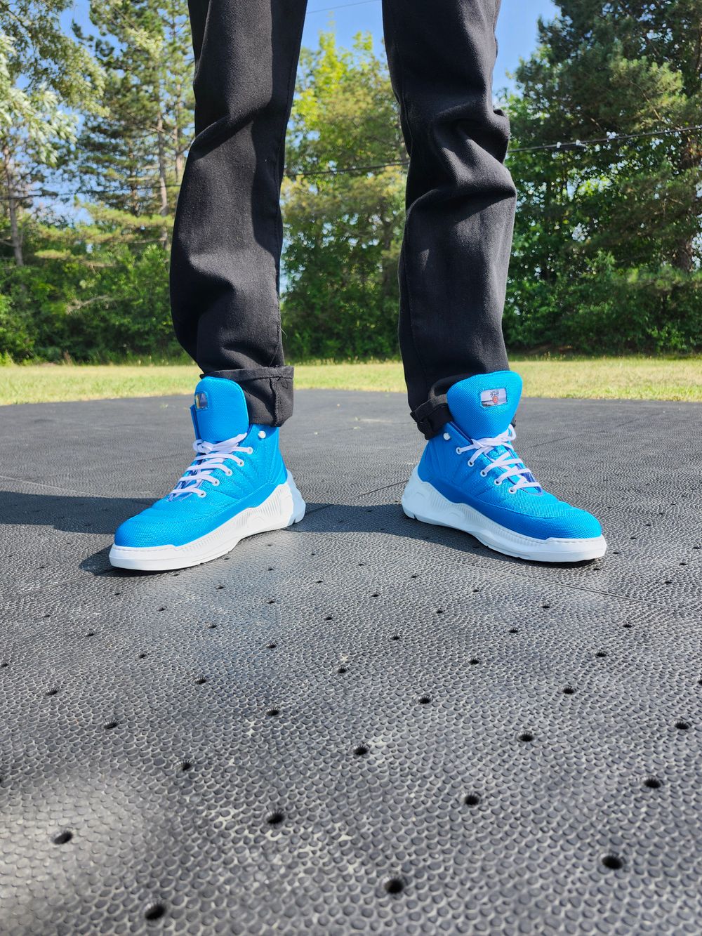Summer TIme Hoops Shoe, Summer Time Hoops Shoes, Basketball Shoes, Blue Basketball Shoes,