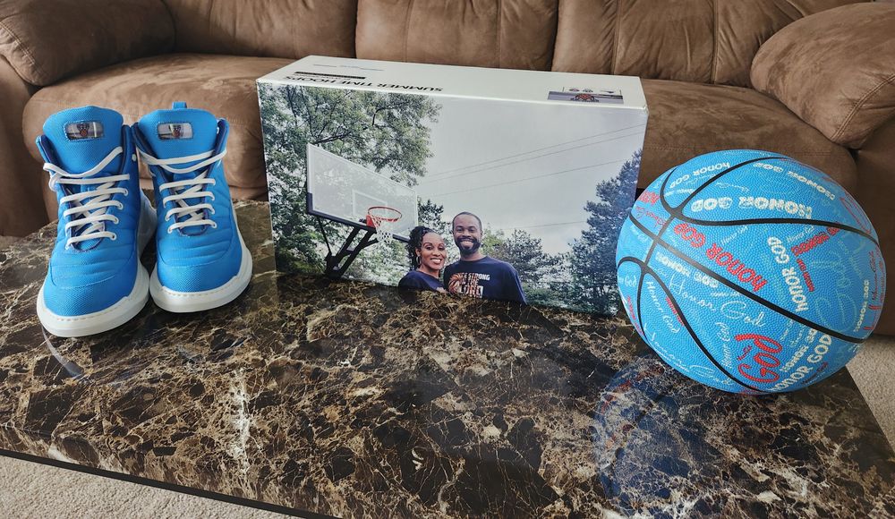 Summer TIme Hoops Shoe, Summer Time Hoops Shoes, Basketball Shoes, Blue Basketball Shoes, Ja'Van and LaRissa Johnson Shoes, Ja'Van Johnson Basketball Shoe, Ja'Van Johnson Basketball Shoes