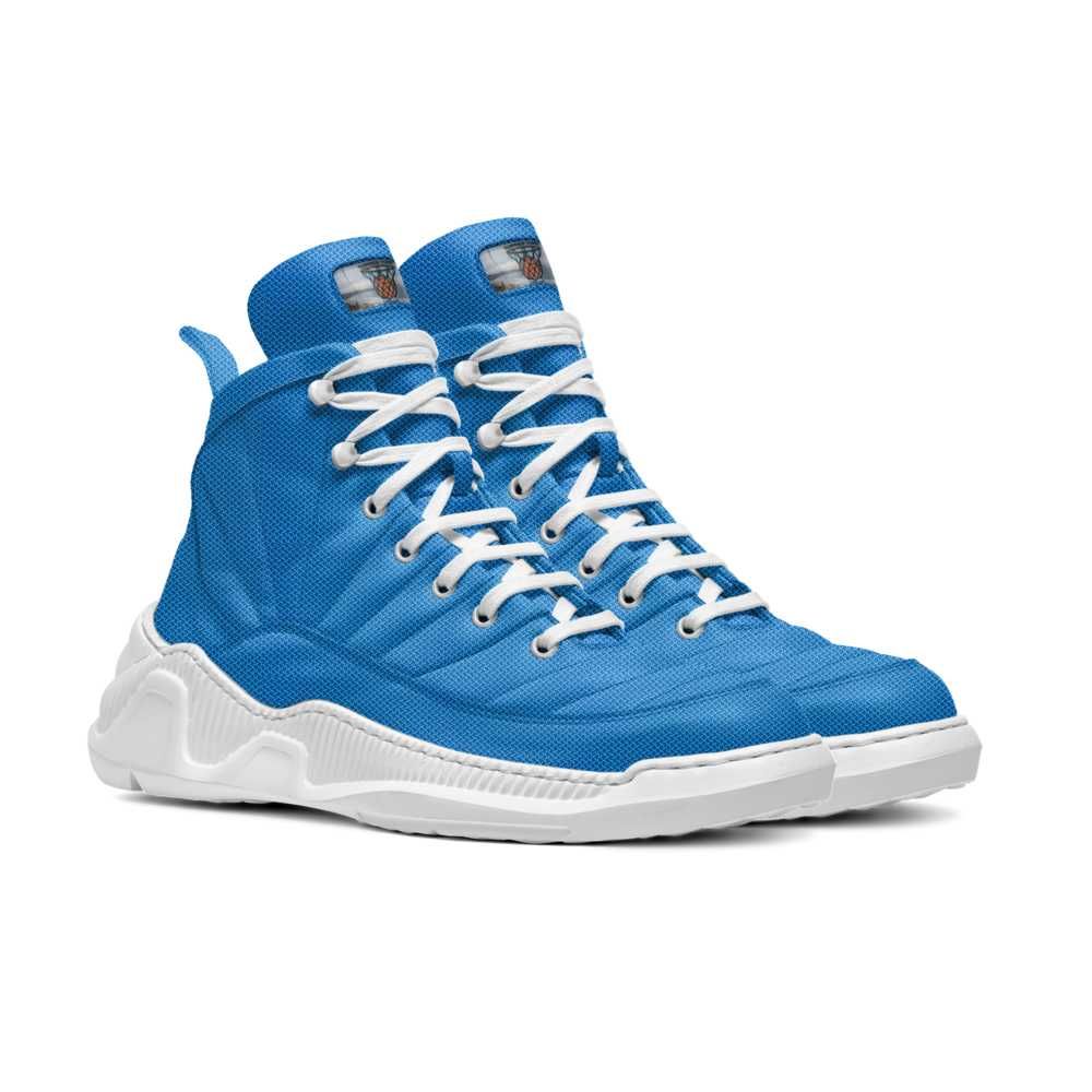 Summer TIme Hoops Shoe, Summer Time Hoops Shoes, Basketball Shoes, Blue Basketball Shoes, Ja'Van and LaRissa Johnson Shoes, Ja'Van Johnson Basketball Shoe