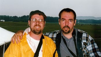 David Anderson and Robert Dauplaise - Picnic photographers and friends of Oliver Klaus
