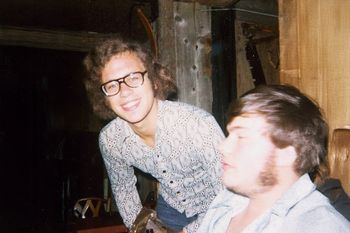 Bryan and Russel Tryhorn - fiend and roadie 1974 - Thirsty Boot
