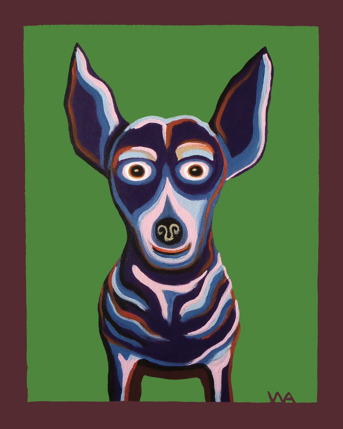 Bat Dog Print