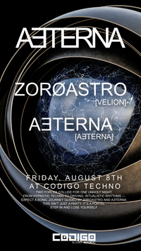 CODIGO TECHNO X AETERNA / ZOROASTRO