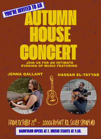 Hassan El-Tayyab and Jenna Gallant perform Autumn House Concert in MD