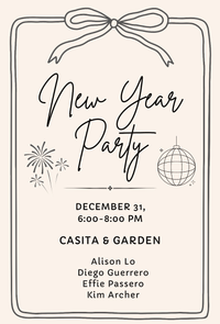 New Year's Eve Celebration - Casita & Garden