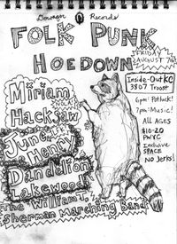 Folk Punk Hoedown: Miriam Hacksaw, June Henry, Dandelion Lakewood, and The William T. Sherman Marching Band