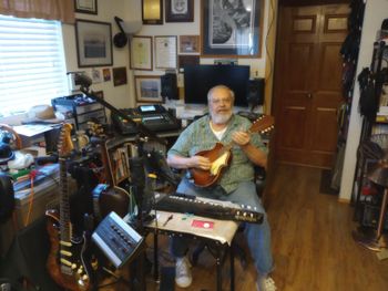 Mike with his Mandolin and Lap Steel
