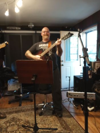 Ryan showing that it isn't ALL serious in the Studio
