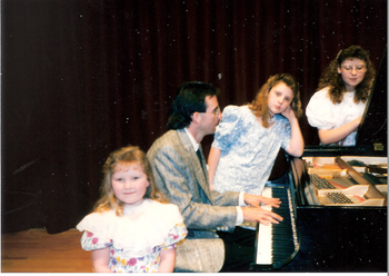Joy, Janay & Janelle at Masters Degree recital, Eastern Michigan University

