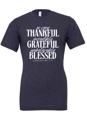 Unbelievably Blessed - Navy Blue