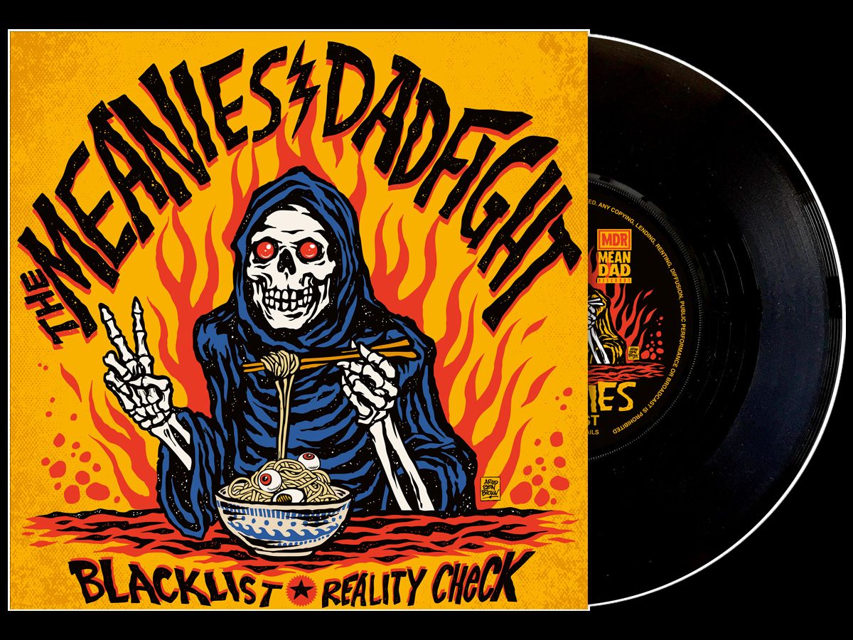 MEANIES x DAD FIGHT split 7" - Black Vinyl
