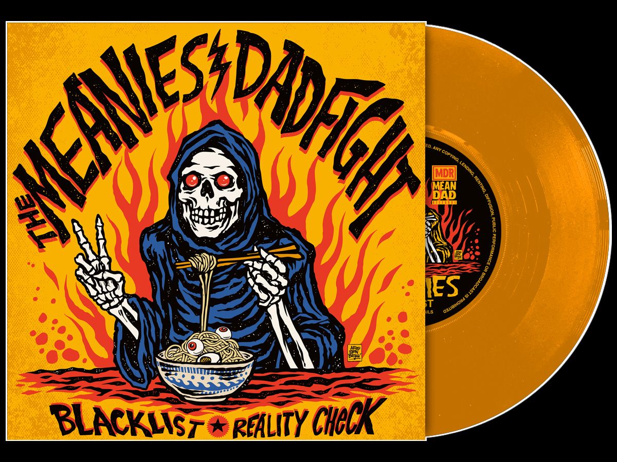 MEANIES x DAD FIGHT split 7" - Translucent Orange Vinyl