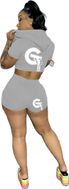 Short Sleeve Hoodie and Short “G” Set