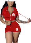 Short Sleeve Hoodie and Short “G” Set