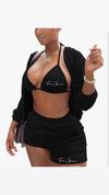 Velour short set 