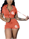 Short Sleeve Hoodie and Short “G” Set