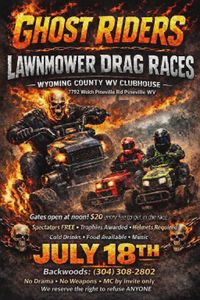 Ghost Rider's Lawnmower Drag Races