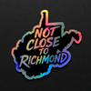 Not Close To Richmond 3x3 Decal