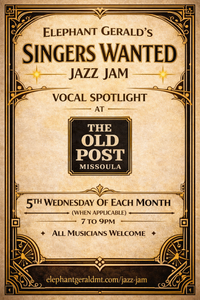 Elephant Gerald's "Singers Wanted" Jazz Jam