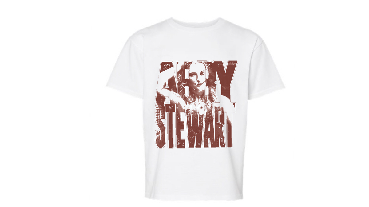 Abby Stewart - YOUTH Unisex Tshirt (White)